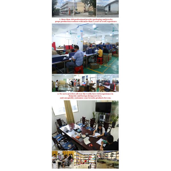 Customized Jewelry Package Grade Velvet Box with Logo and Silk Screen Printing