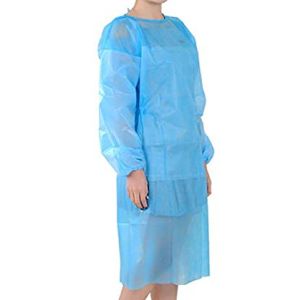 China Lightweight Disposable CPE Gown Comfortable Wearing With Elastic Cuffs on sale