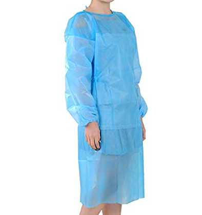 Buy Lightweight Disposable CPE Gown Comfortable Wearing With Elastic Cuffs at wholesale prices