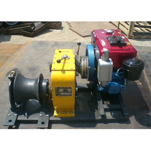 Heavy Load 80KN Cable Winch Puller For Overhead Line Transmission
