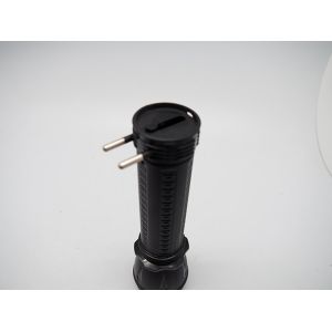 BN-9989 Classic Black Rechargeable LED Flashlight Torch Light