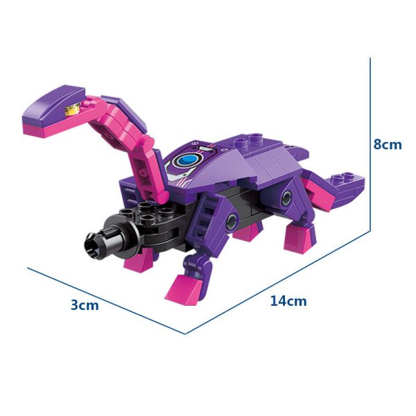 Unisex 6 In 1 Mighty Dinosaur Toy Transforming Mecha Tyrannosaurus Great Gift for 7-12