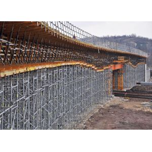 Safety Adjustable Cuplock Shuttering System , Cup And Lock Scaffolding