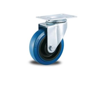 Swivel Elastic Rubber Caster