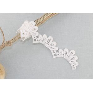 Scalloped Edge Venice Lace Trim Organic Cotton Wedding Embroidered Lace Trim For