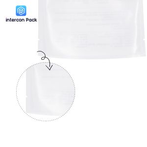 White Kraft Paper Composite Plastic Bags Translucent Protective Mask Packaging