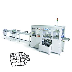 CE ISO 180D Flip Kitchen Towel Paper Roll Packing Machine