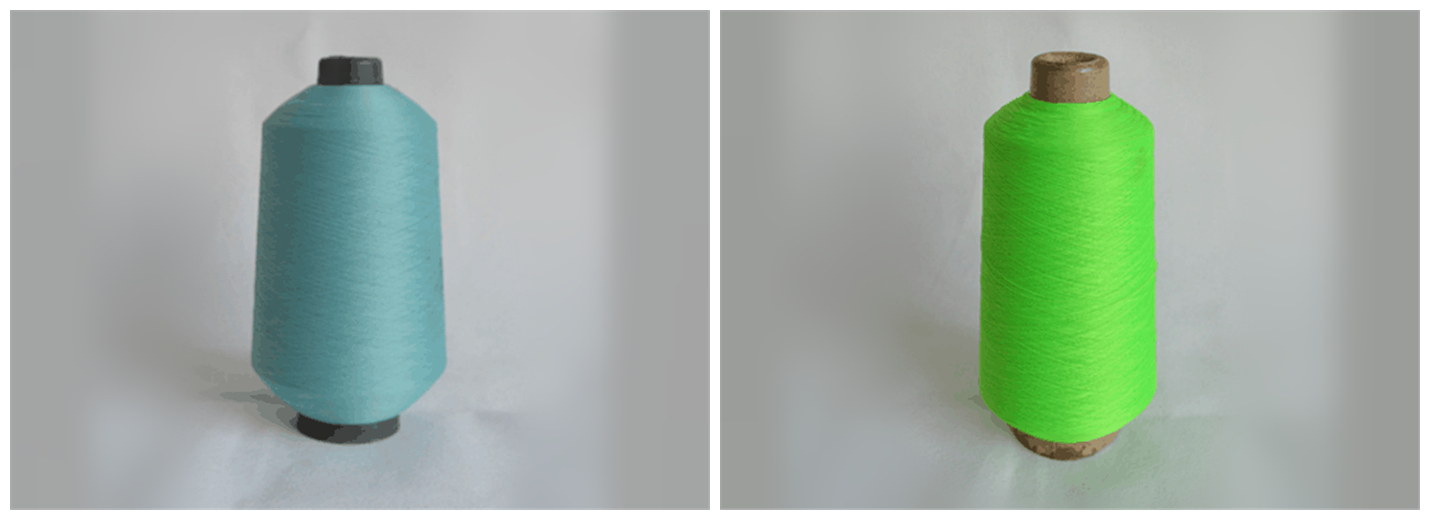 Dyed Polyester DTY Yarn Draw Textured Yarn 150D/48F On Hard Paper Core