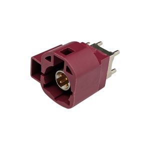 Vertical Type PCB Mount HSD LVDS 4 Pin Connector For Automotive