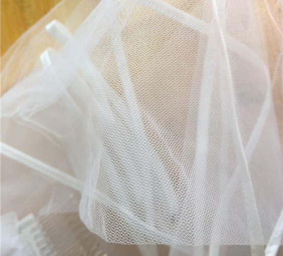 Milk white bridal veil spot manufacturer sells a new style of hair, bridal veil, wedding dress, 3pcs sales
