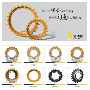 Custom Crawler Excavator Digger Sprockets Undercarriage Parts