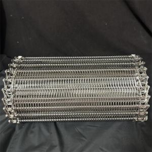 China Stainless Steel Freezing Food Conveyor 304 Stainless Steel Spiral Balance Mesh Belt on sale