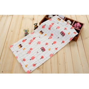 Natural 40S Cotton Bamboo Swaddle Blanket For New Born Breathable