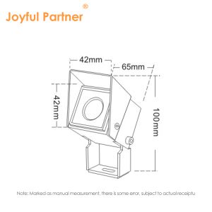 Joyful Partner led square projector light 1W LED single color 3000K DMX512