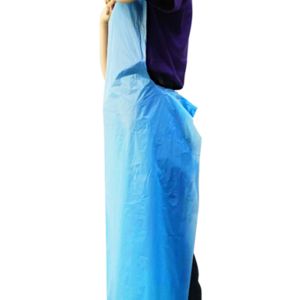 China White / Blue Disposable Aprons , Anti Bacterial Plastic Kitchen Aprons on sale