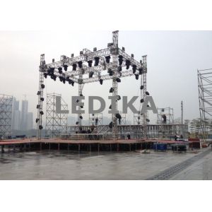 Outdoor Big Event Lighting Box Trusses Aluminum LED Spigot / Bolt Truss 12m -