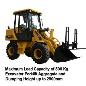 Quality Maximum Load Capacity of 500 Kg with Excavator Forklift Aggregate and Dumping Height up to 2900mm for sale