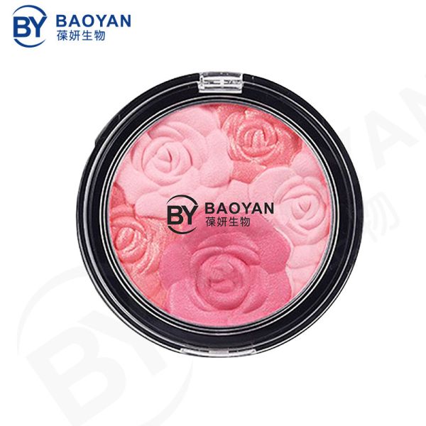 Buy Blooming Rose Flower Contour Blush Highlight Waterproof Glitter Matte Pigmented at wholesale prices