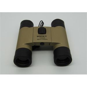 Portable Champagne Lightweight Travel Binoculars 115x108x40mm 10x Magnification