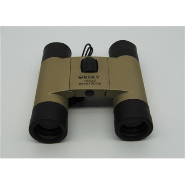 Buy Portable Champagne Lightweight Travel Binoculars 115x108x40mm 10x Magnification at wholesale prices