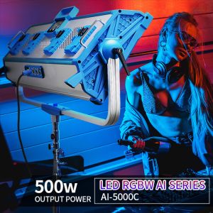 3200K Photo Video Studio Light Kit 50000lm LED Panel Light Remote Control HSI