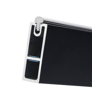 Anodized Rectangular Tube Aluminum Closet Rods 2.5mm Thickness