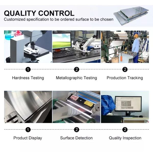 Silver 304 Stainless Steel Sheets 0-3mm Thick Hot Rolled Cold Rolled