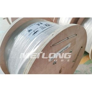 Clean Bright Capillary Coiled Tubing 10000Psi 1 4 Stainless Steel Tubing Coil
