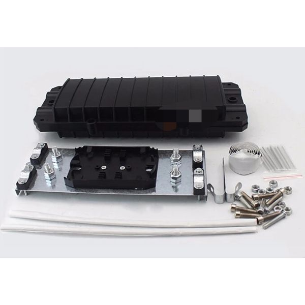 FTTB FTTx Network Fiber Optic Cable Closure 24 48 Cores 2 In 2 Out Ports