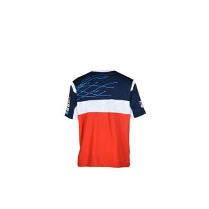 Custom Printing Short Sleeve Breathable Horse Racing Shirt with Retro Stripes