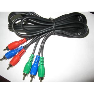 3RCA male to 3RCA male cable with golden plated