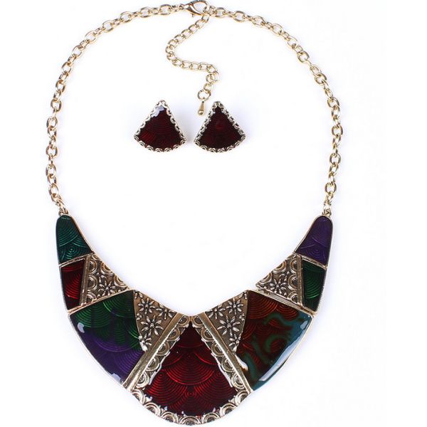Buy Wholesale high-grade drip Necklace + Earrings Set at wholesale prices