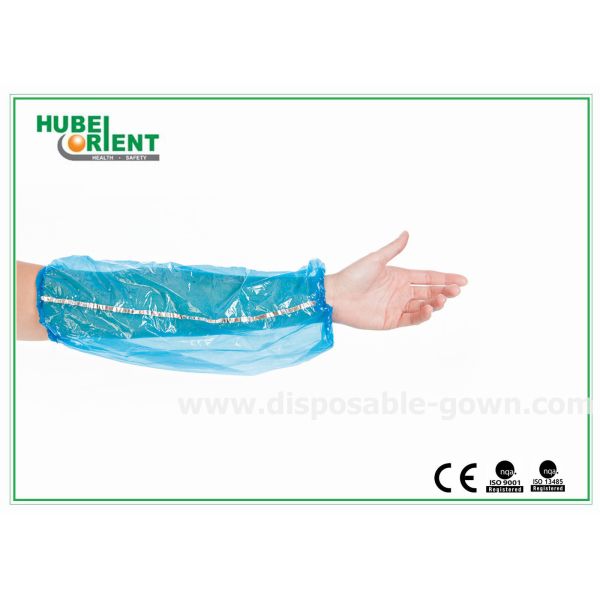 Detectable PE Arm Disposable Sleeve Covers With Tacking Thread for prevent