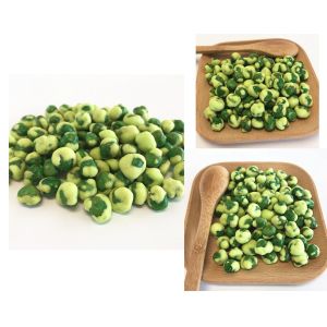 HACCP Fried Yellow Wasabi Coated Green Peas Packing OEM