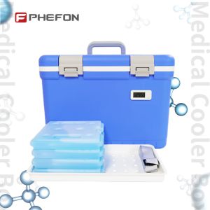 12L Medical Cooler Box With Thermometer Portable Insulin Cooler Refrigerated Box