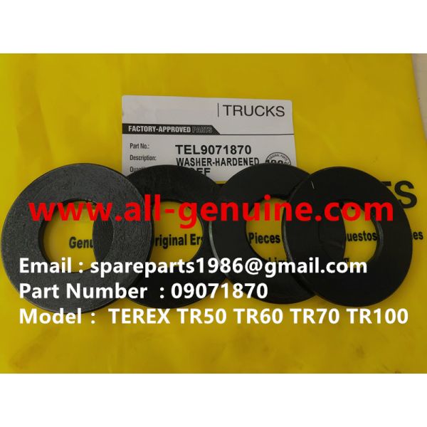 09071870 WASHER TEREX RIGID DUMP TRUCK NHL TR35A TR50 TR60 TR100 3303 3304 3305B 3307 CUMMINS ALLISON UNIT RIG MT4400