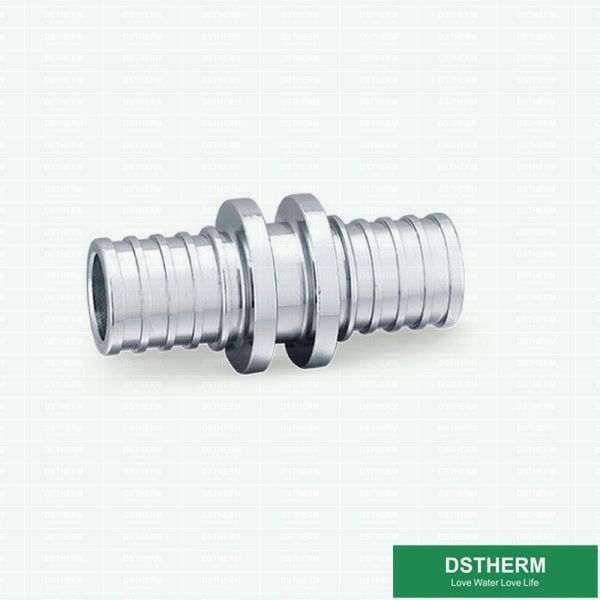 Buy Slide Brass Equal Threaded Coupling Press Fittings Nickel Plated at wholesale prices