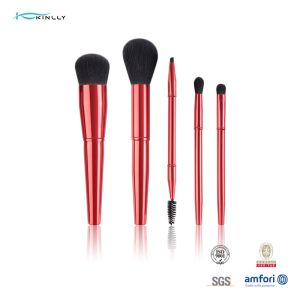 5PCS Metal Handle Cosmetic Brush Set