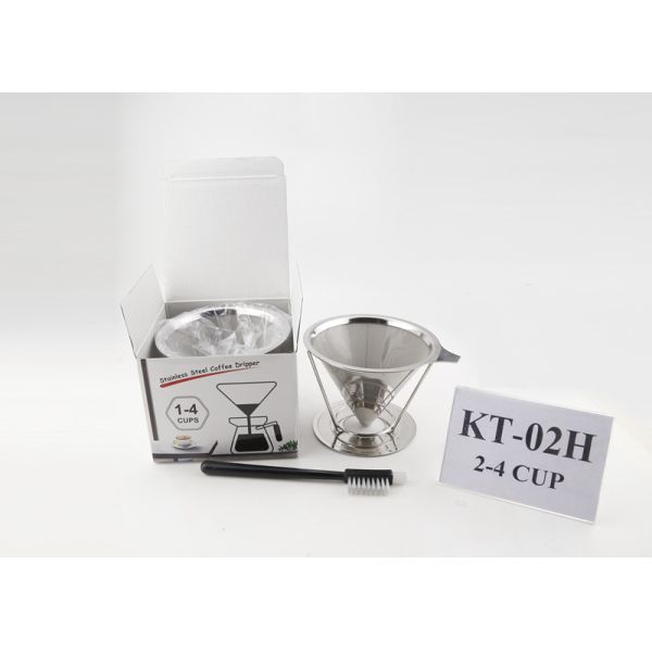 Pour Over Coffee Maker Gift Set , Reusable Drip Coffee Filter Free Sample
