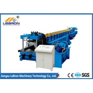 Blue color long time service PLC control automatic z purlin roll forming machine