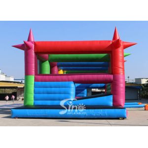 Outdoor Adults Inflatable 5K Obstacle Course With Shooting Balls For Sports