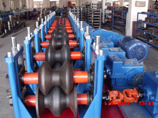 Buy Steel Two Waves 3.0mm Guardrail Roll Forming Machine at wholesale prices