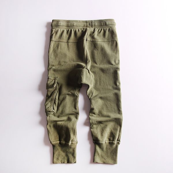 Stockpapa Olive Multi Pocket Sweatpants For Boys