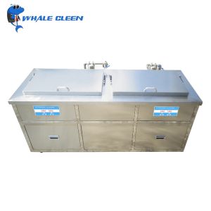 Double Tank Ultrasonic Automotive Parts Cleaner 3 Phases Ultrasonic Cleaning