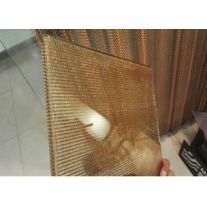 Embedded Copper Glass Wire Mesh SS Rope Decorative Wire Mesh Glass