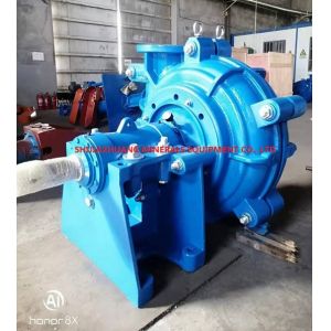 China 6 Inch 150mm Discharge Heavy Duty Slurry Pump Hard Metal A05 In Blue Color on sale
