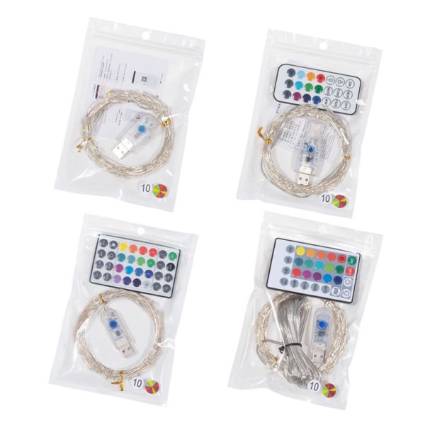 16 Colors Changing Fairy Lights 100LED Remote Control USB Copper Wire String Lights for Indoor Room Party Decor