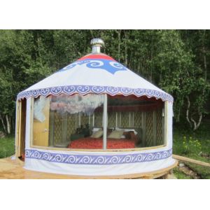 Quality Luxury Weather Proof Mongolian Yurt Tent For Resort / Banquet / Restaurant for sale