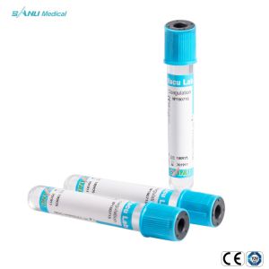 Vacuum Coagulation Blood Test Tube Disposable CE Approved BLUE CAP