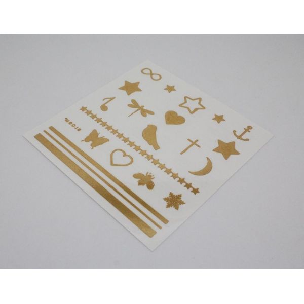 Buy Gold  foil jewelry tattoo at wholesale prices